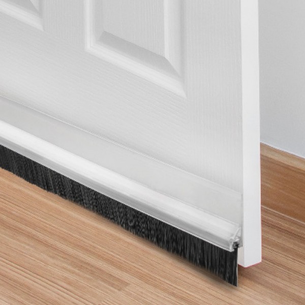 Burlete Adhesivo PVC Cepillo 1m x 45mm Transparente