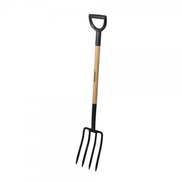 Horca para jardin. mango de madera y acero de carbono 114cm grown