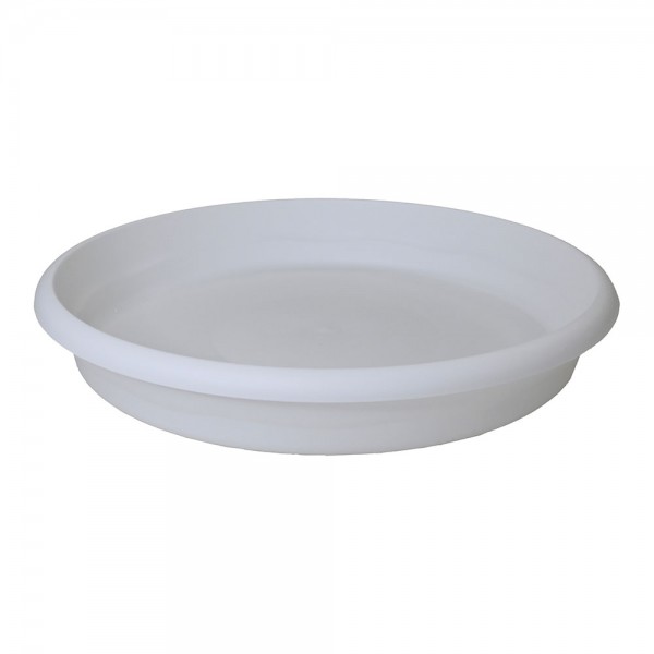 Plato de inyeccion para maceta terra ø20cm blanco plastiken (pack 12 unidades)