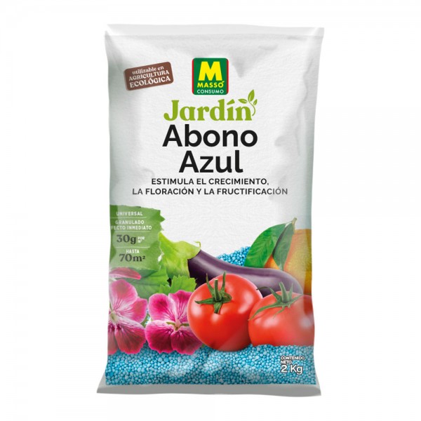 Abono azul 2kg en bolsa Massó