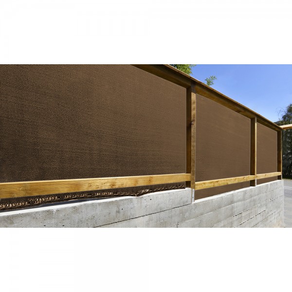 Malla de ocultacion premium marrón 1,5x5m fun & go