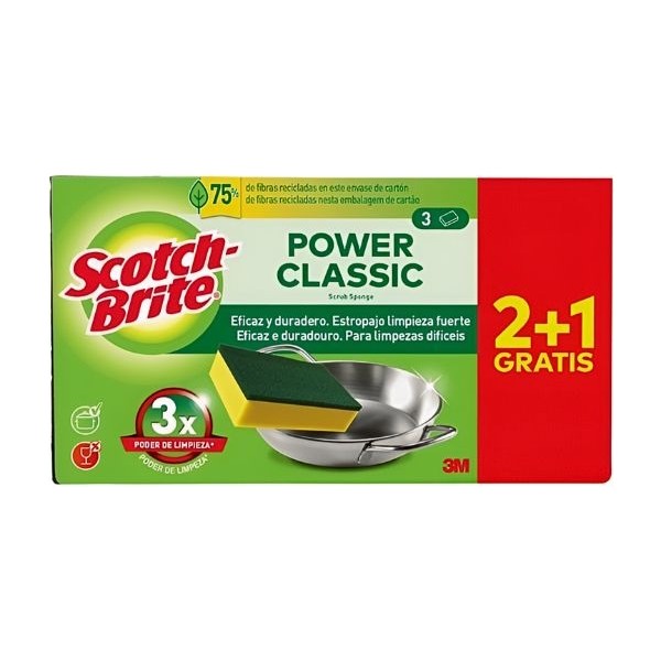Scotch Brite Estropajo Clásico 2+1 Gratis